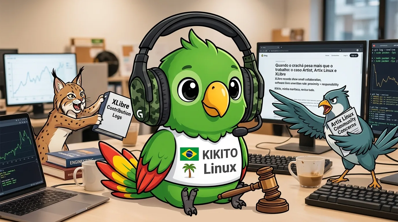 Quando o crachá pesa mais que o trabalho: o caso Artist, Artix Linux e XLibre